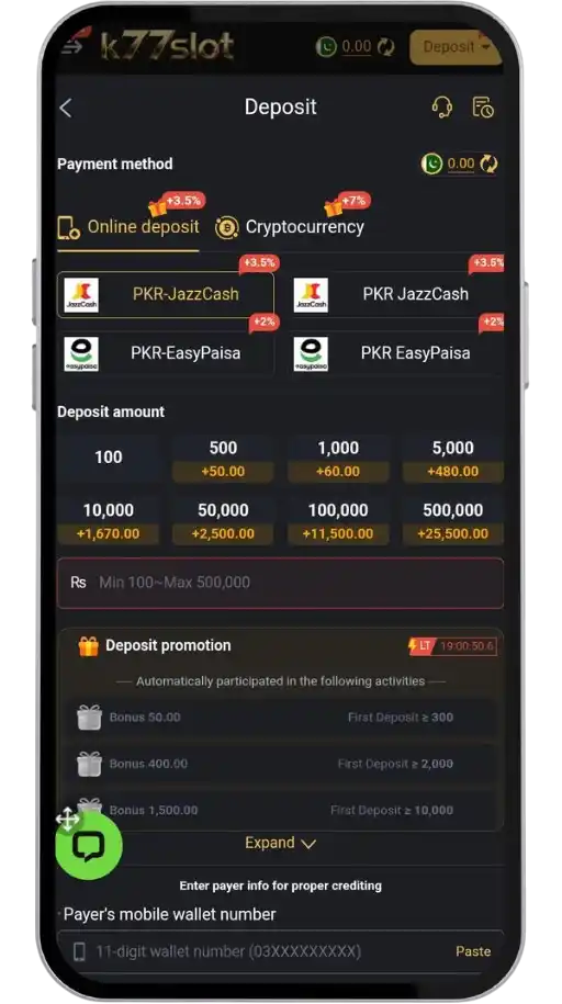 K77 Slot Deposit
