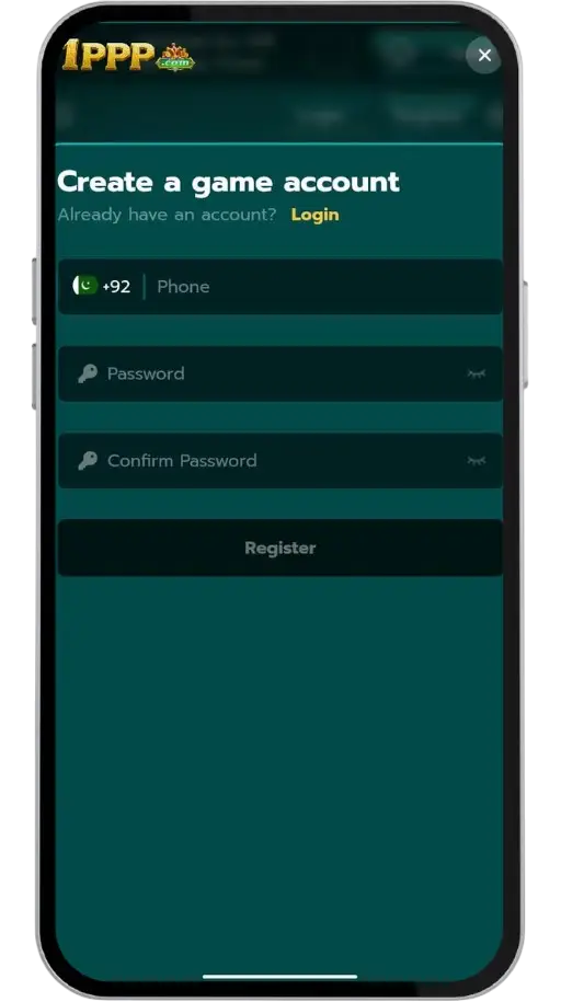 1PPP Game account registration
